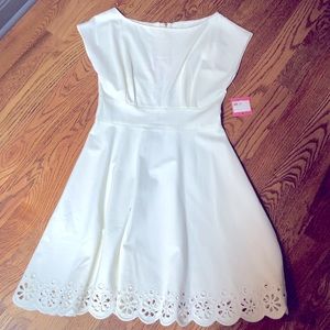 NWT Kate Spade Eyelet Ponte Fiorella Dress